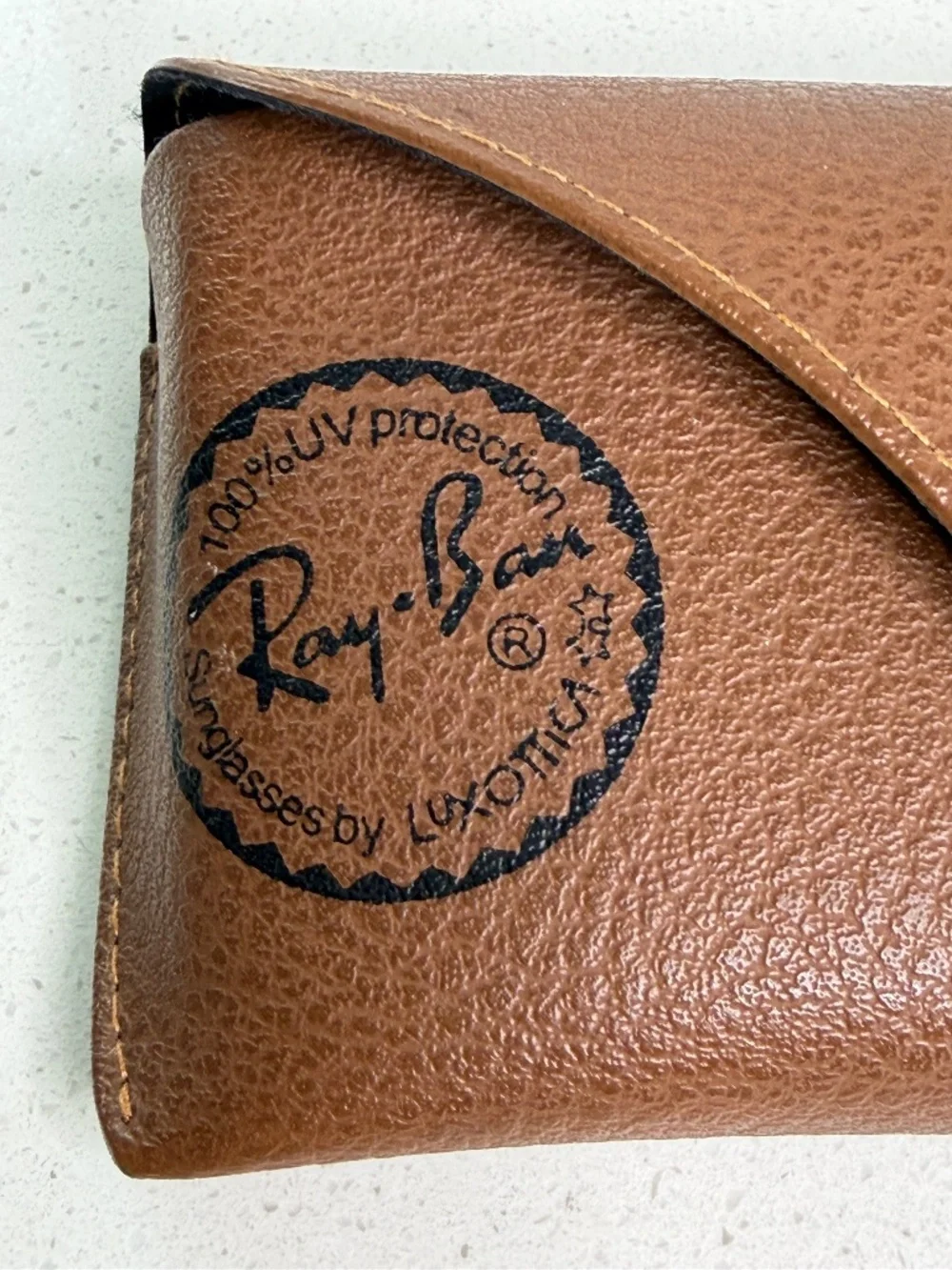 Rayban Sunglasses Case Camel Color